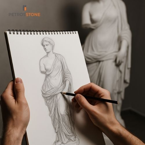 Concept Drawing Statue