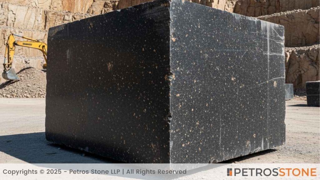 Black Galaxy Granite Block