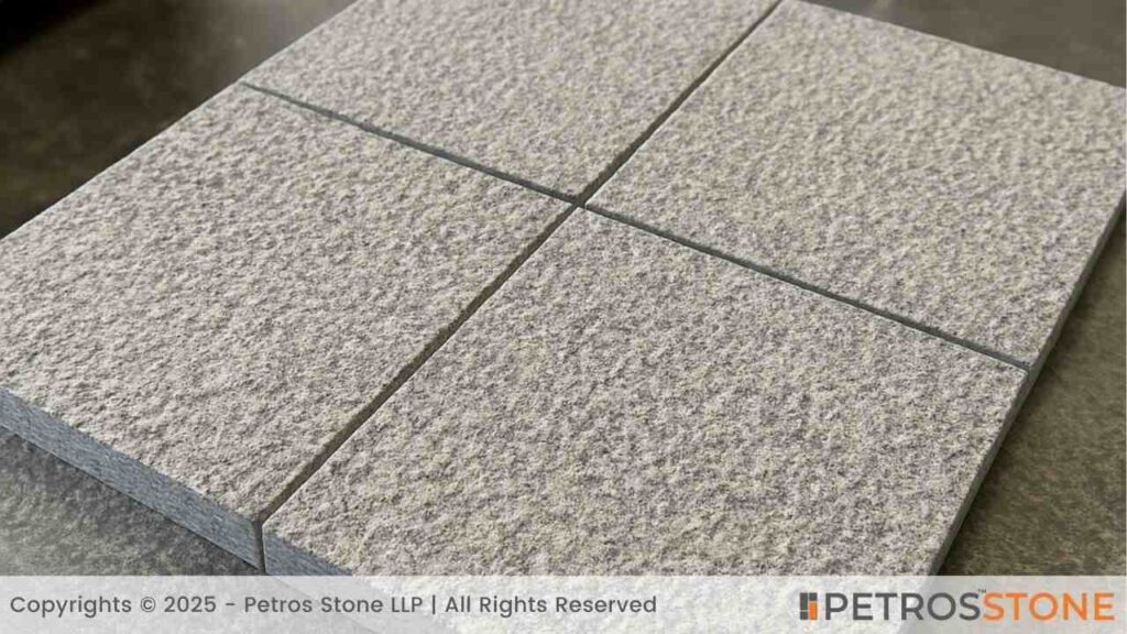 Bush-Hammered Granite Tile Finish