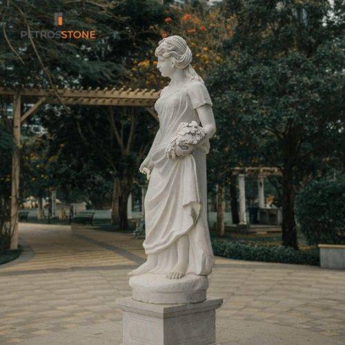 Human Statue in Marble
