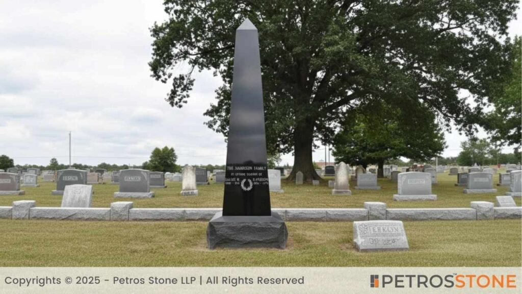 Obelisk Monument - Absolute Black Granite