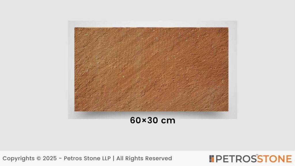 60×30 cm Indian Red Sandstone Tile