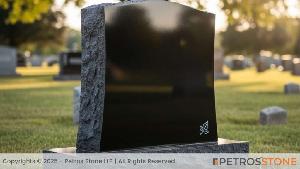 Black Granite – Modern and Elegant Headstone