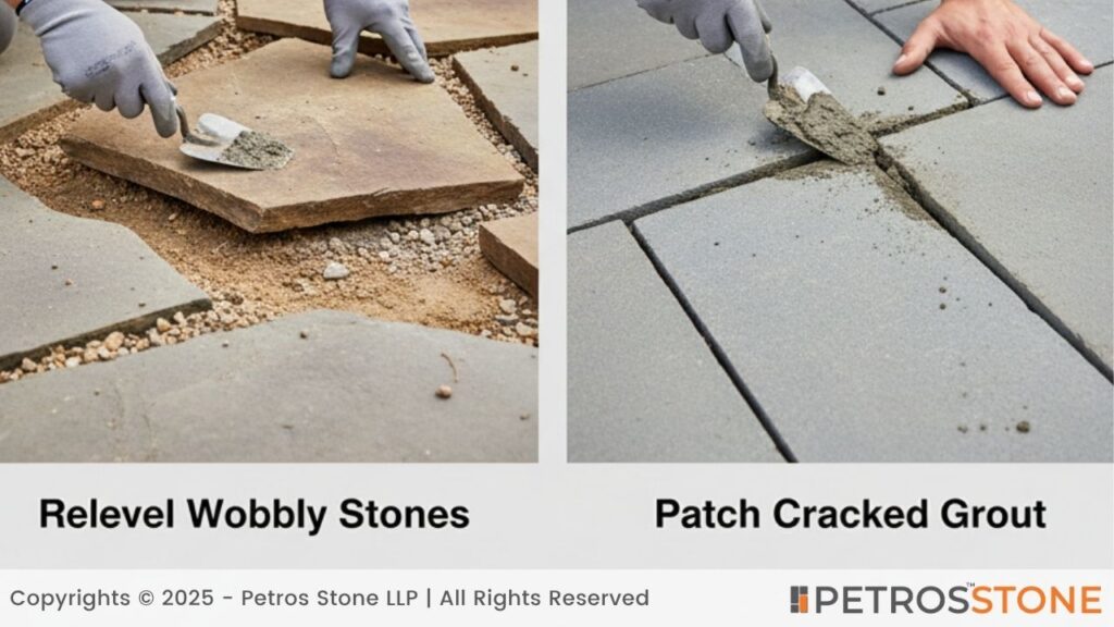 Check out and Grout