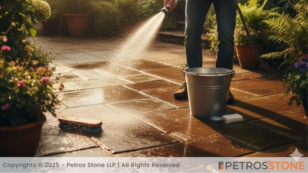 Cleaning Flagstone