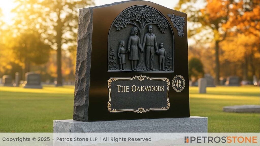 Custom Portrait & Inscription Monument