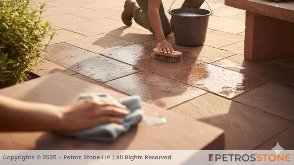 Indian Red Sandstone - Maintenance