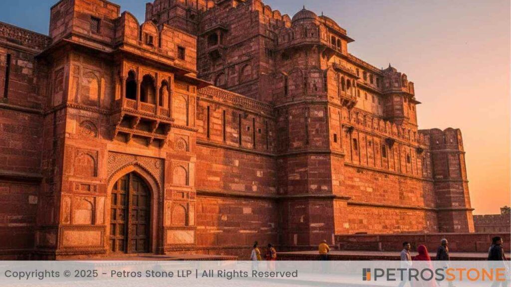 Indian Red Sandstone Monument