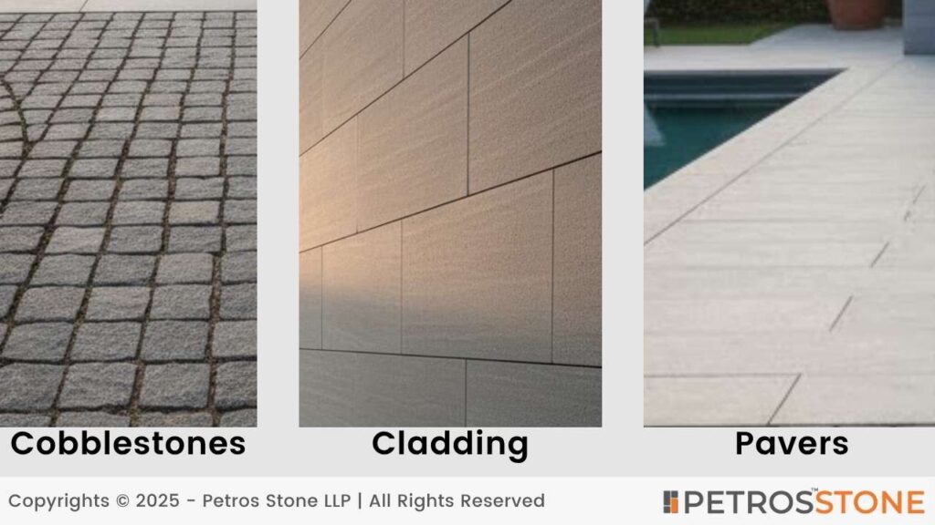 Kandla Grey Sandstone (Cobblestones, Cladding, Pavers)  (2)
