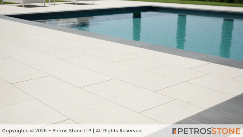 Light Ivory Flagstone Pool Deck