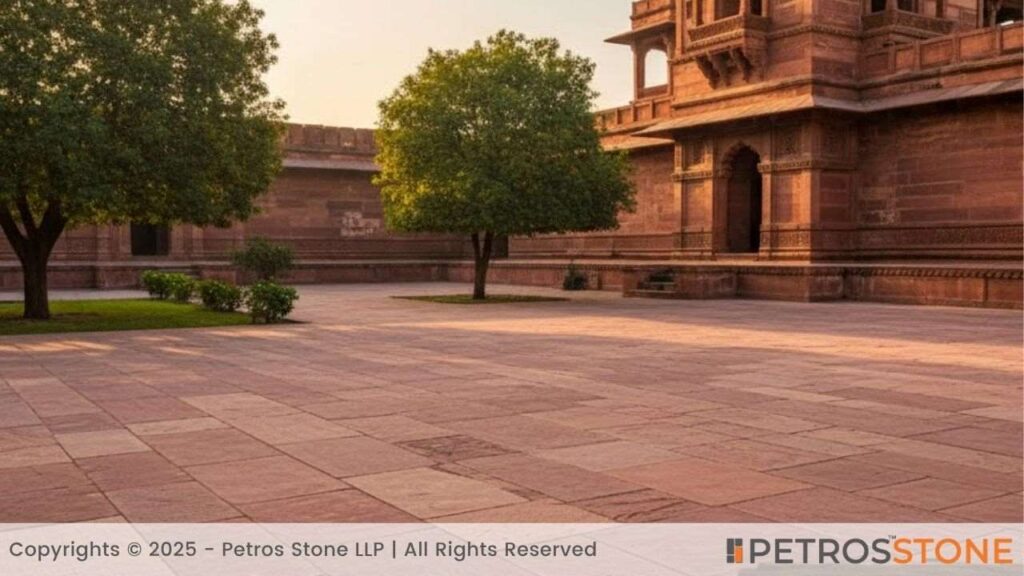 Red Sandstone Paving