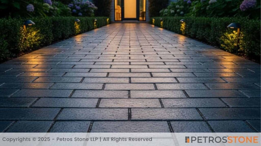 Running Bond (Staggered Rows) Flagstones