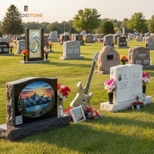 American Contemporary Custom Headstones