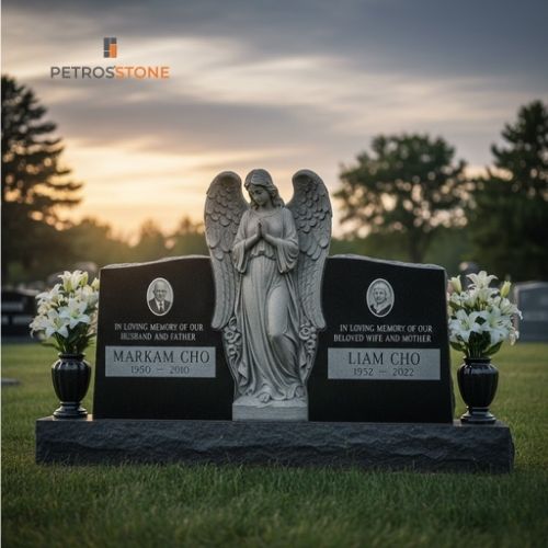 Companion Carved Angel Headstone