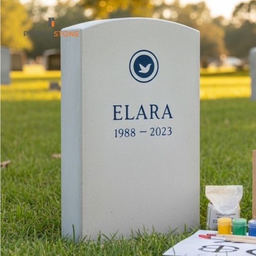 Concrete Headstone