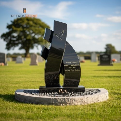 Custom Abstract Headstone