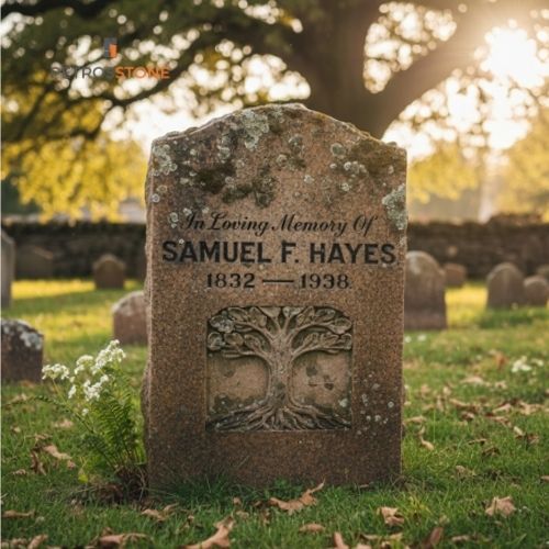 Earthy Tone Headstone - A connection to nature
