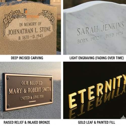 Engraving depth, style, and visibility