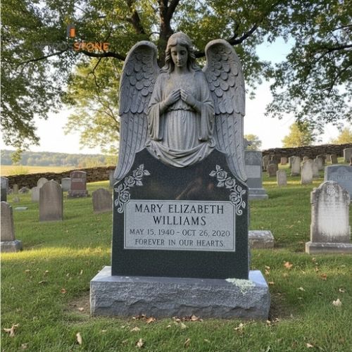 Granite Angel Headstone