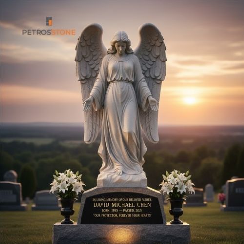 Guardian Angel Headstone