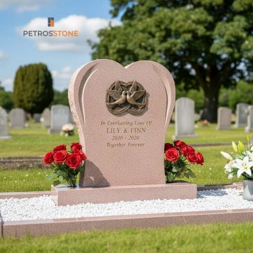 Half-Ogee Heart Headstone