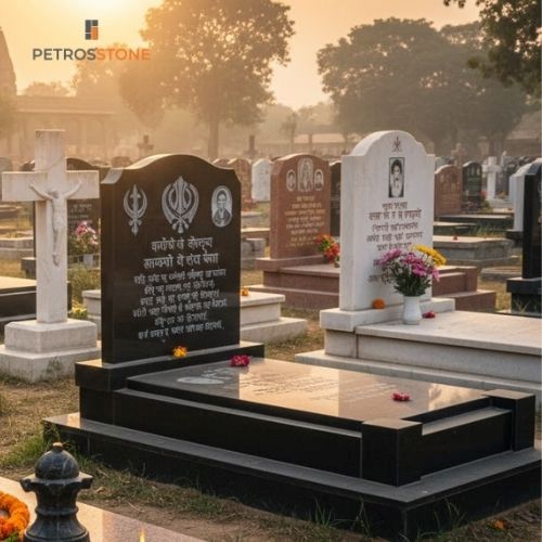 Indian Traditional and Modern Headstones