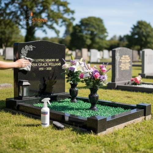 Kerbed Headstone Cleaning