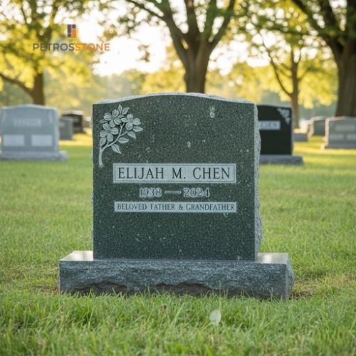 Kuppam Green Granite Headstone