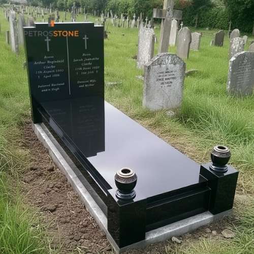 Modern Minimalist Kerbed Headstone