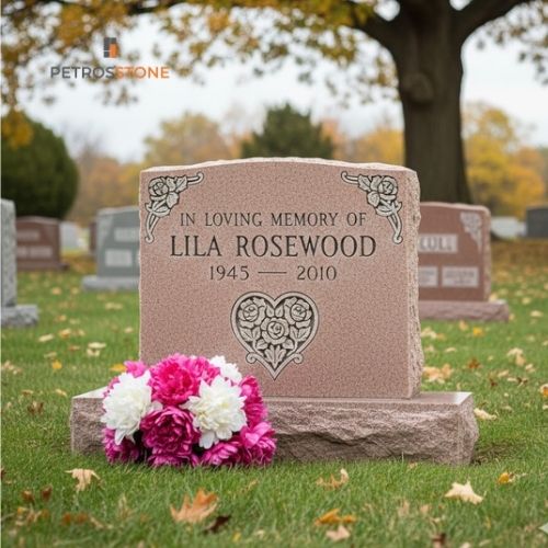 Pink Headstone - A touch of gentleness and a symbol of love