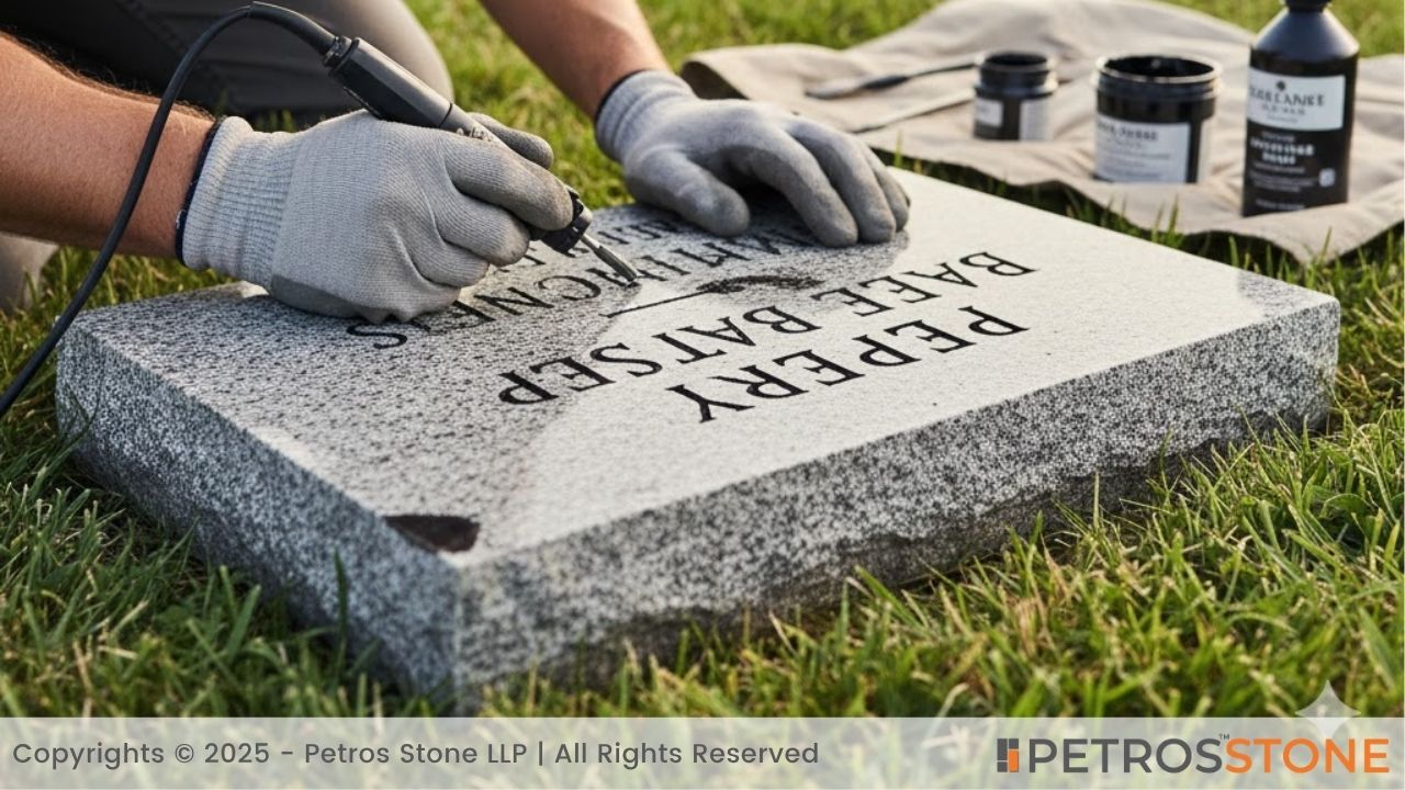 Protection and Repairs Granite Memorial Plaque