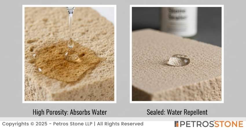 Porosity - 3% to 5% - Sandstone