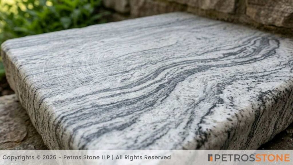Brushed Finish - Viscount White Granite