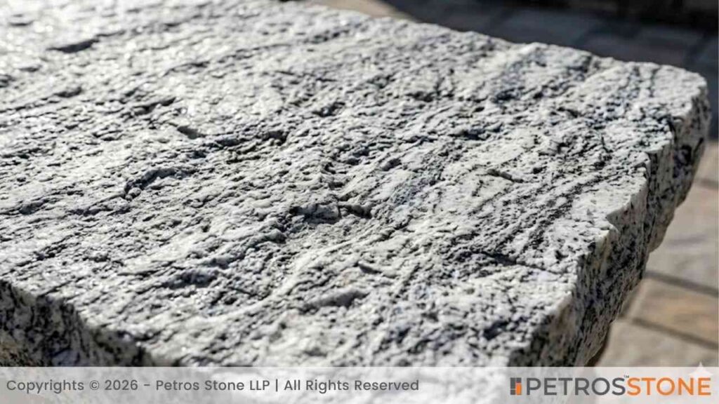 Flamed Finish - Viscount White Granite
