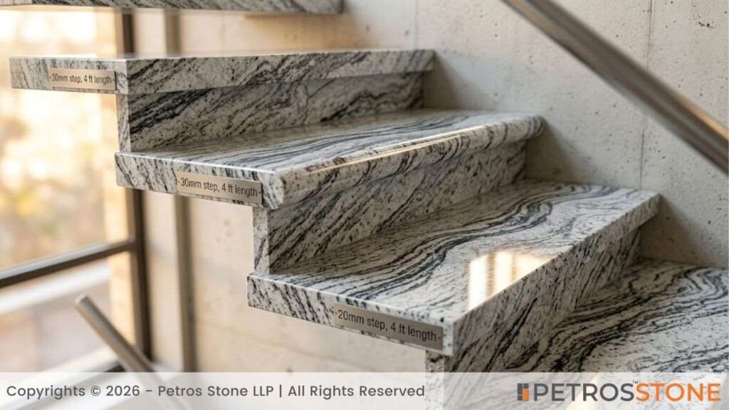 Viscount White Granite -  (Steps & Risers)