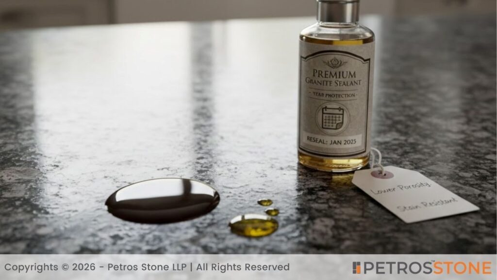 Water Absorption & Stain Resistance - Steel Grey Granite