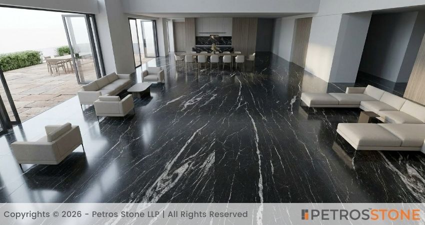 Blaack Markino Granite - Flooring