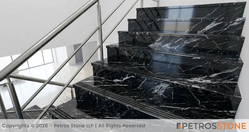 Black Markino Granite - Staircase