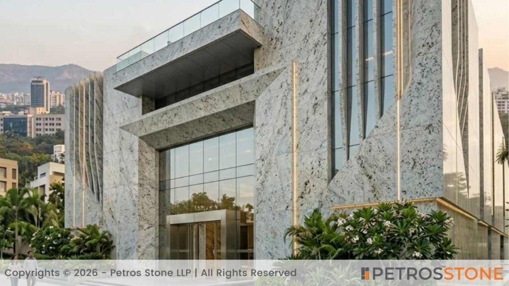 Blue Dunes Granite Façade Applications