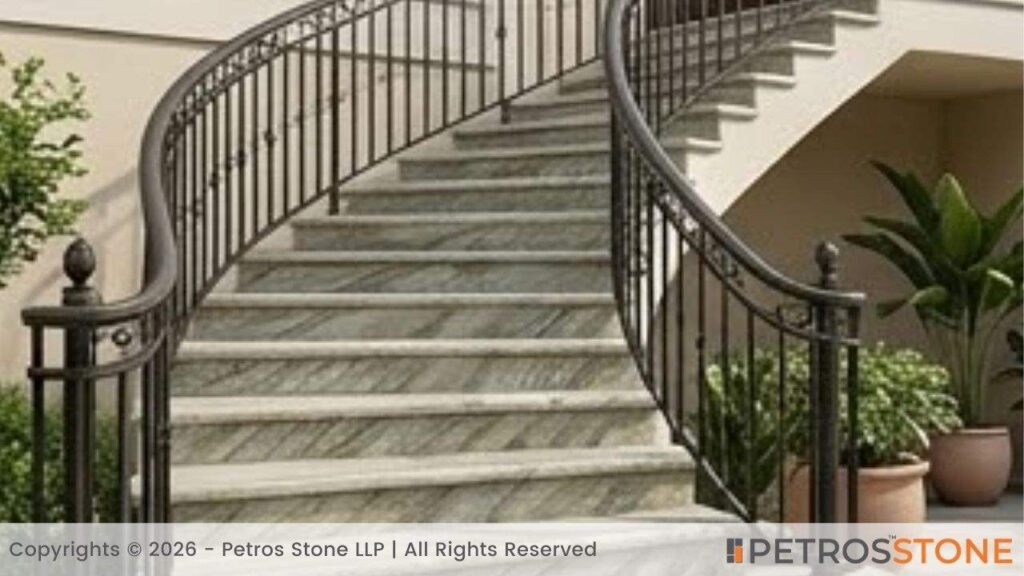 Blue Dunes Granite Staircase