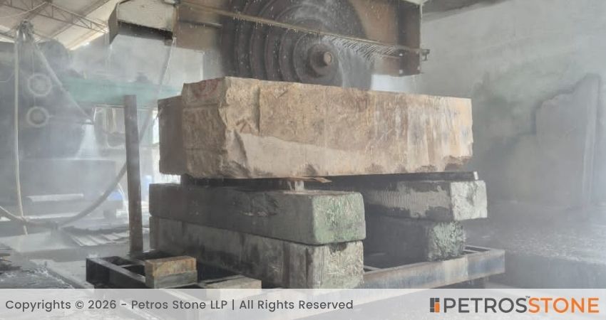 Ivory Brown Granite_Shiva Gold Granite Block