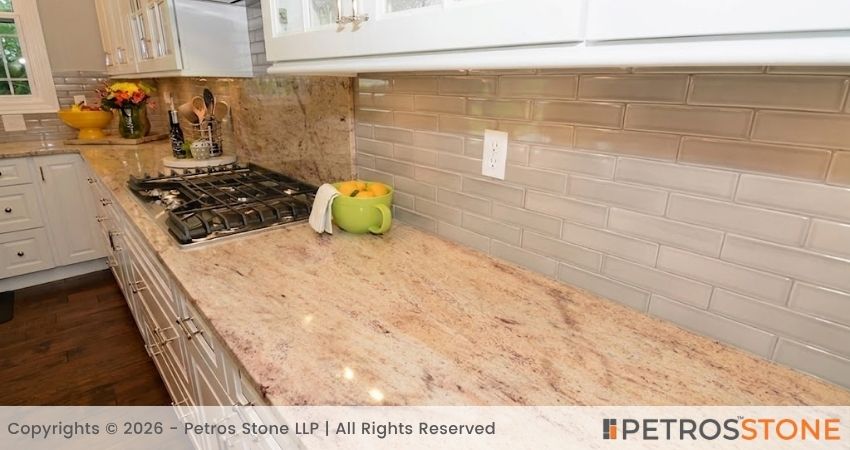 Ivory Brown Granite_Shiva Gold Granite Kitchen Countertop