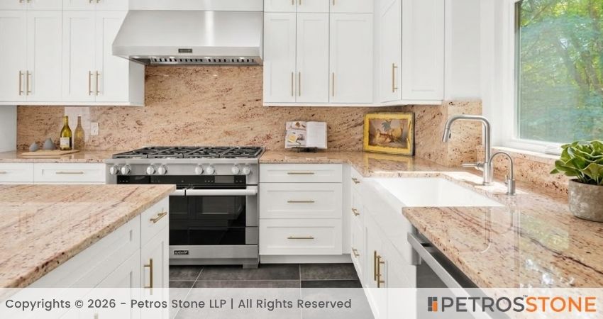 Ivory Brown Granite_Shiva Gold Granite Kitchen Countertop