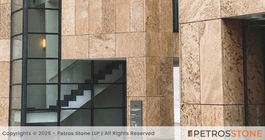 Ivory Brown Granite_Shiva Gold Granite exterior cladding