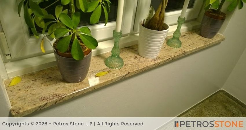 Window Sill Ivory Brown Granite