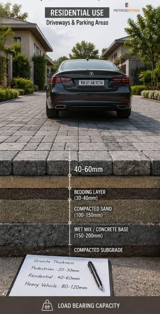 Best Thickness for Normal Residential Pathways