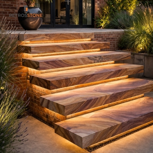 Floating Sandstone Steps