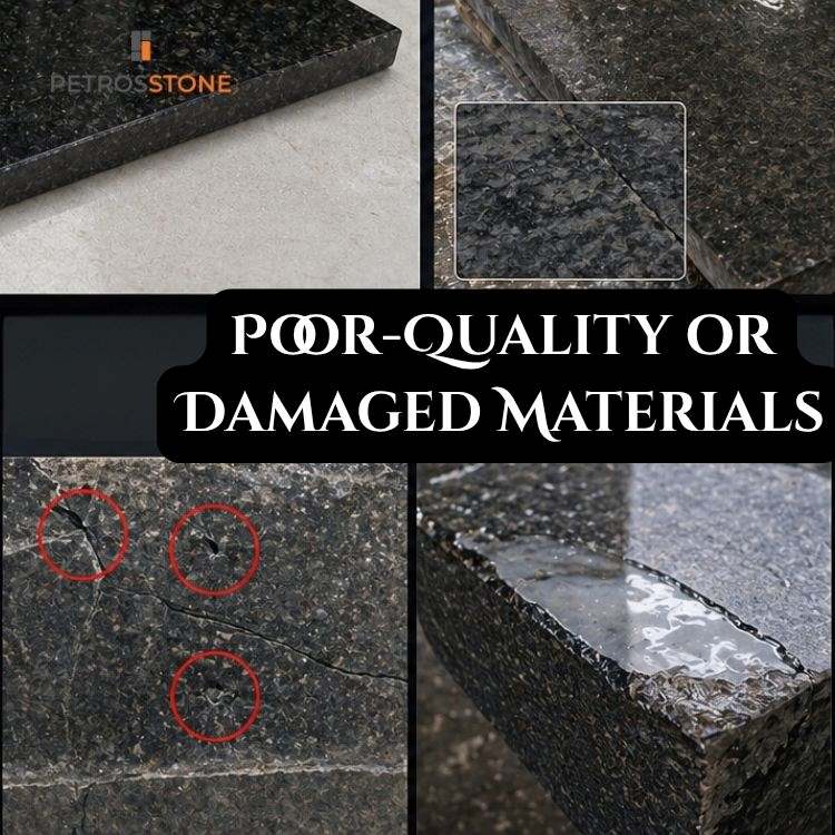 Receiving Poor-Quality or Damaged Materials Granite Import From India