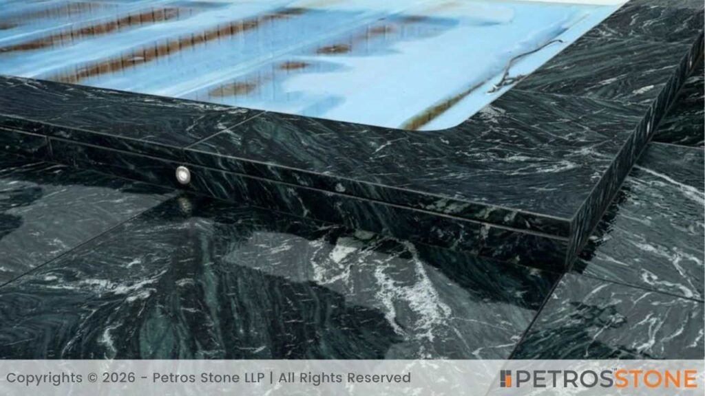 Swimming Pool Coping - Olivia Green Granite