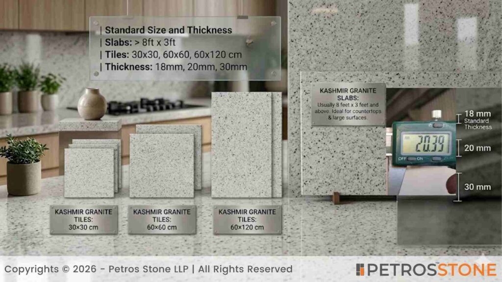 Kashmir Granite Thickness 